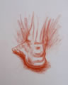 Michael Hensley Drawings, Human Feet 6